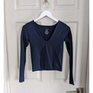 NWOT FREE PEOPLE Intimately Clean Lines Voop Long Sleeve M/L Quarry